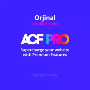 advanced custom field pro lisansı