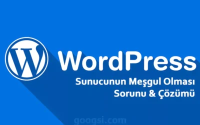 wordpress sunucunun meşgul olması