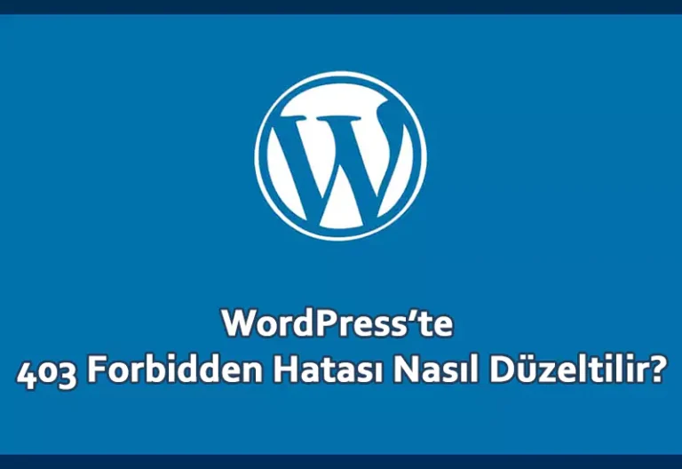 wordpresste 403 forbidden hatası nasıl çözülür